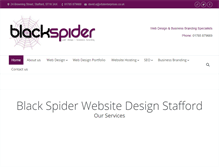 Tablet Screenshot of blackspiderdesign.co.uk
